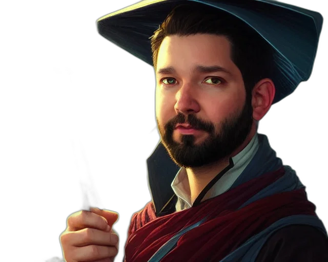 staff, jacket, hat, face transparent PNG cut-out