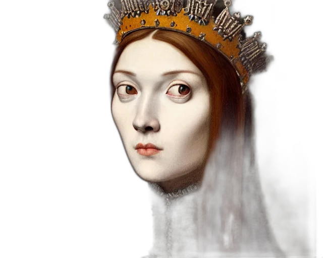 crown, face, mask, photorealistic transparent PNG cut-out