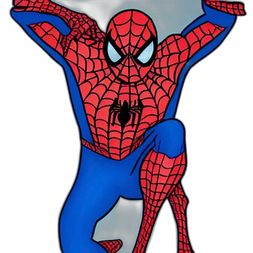 mask, creature, animal, comic book art, concept art, cartoon, 3d render, spiderman transparent PNG cut-out