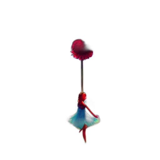 umbrella, jewelry, flower, staff, 3d render, concept art, giant, daisy transparent PNG cut-out