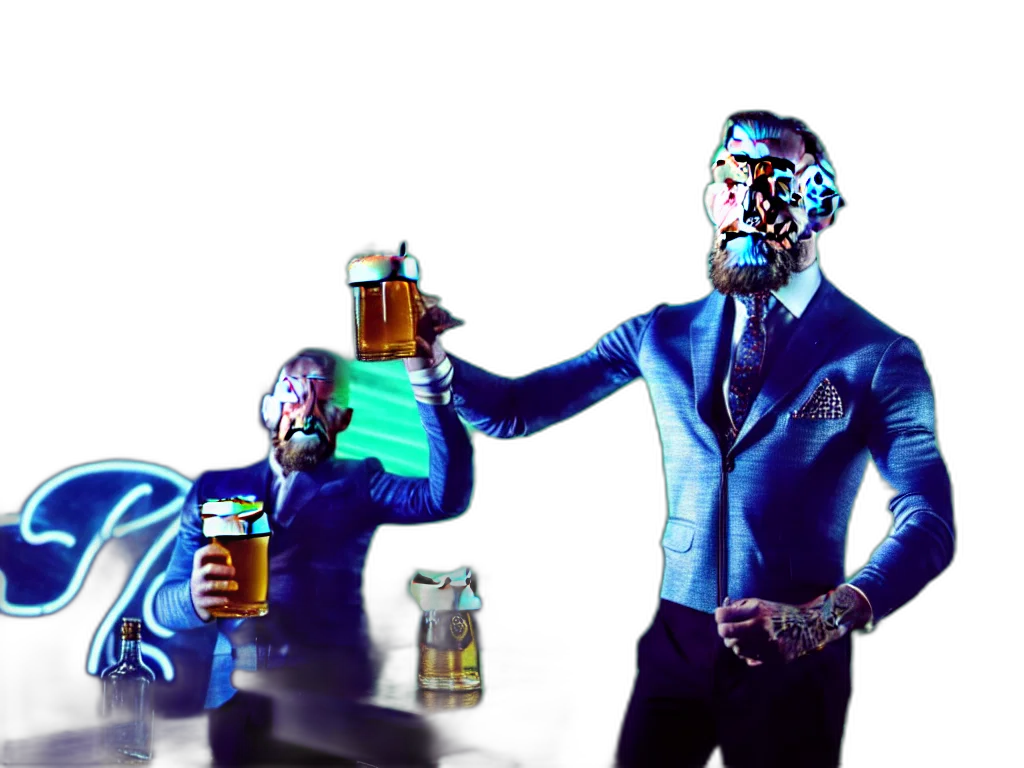 bottle, jacket, robot, mask transparent PNG cut-out