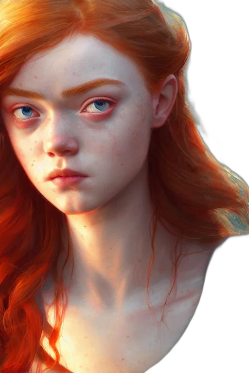 face, fantasy art, photorealistic, concept art transparent PNG cut-out