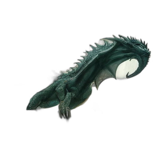 dragon, creature, animal, staff transparent PNG cut-out