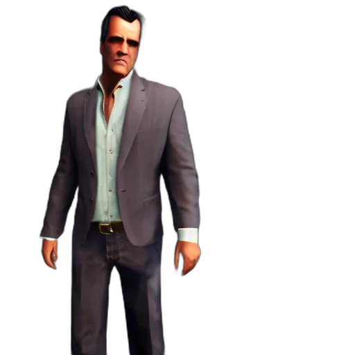 jacket, staff, 3d render, concept art, photorealistic, screenshot, bruce, campbell transparent PNG cut-out
