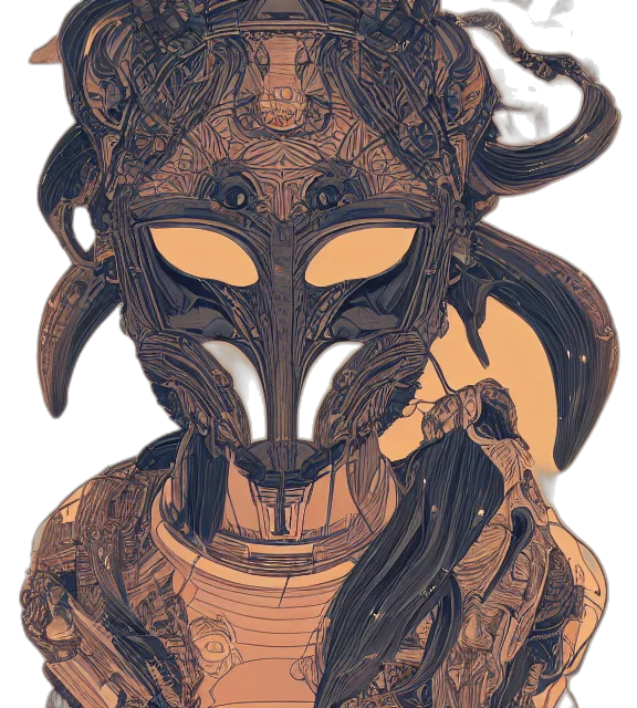 mask, creature, face, dragon transparent PNG cut-out