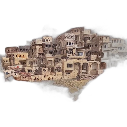 building, photorealistic, concept art, watercolor transparent PNG cut-out