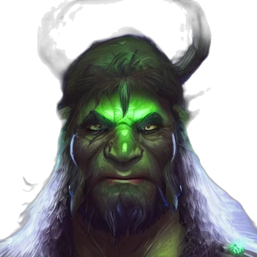 face, staff, fantasy art, concept art, photorealistic, pixel art, green, older transparent PNG cut-out