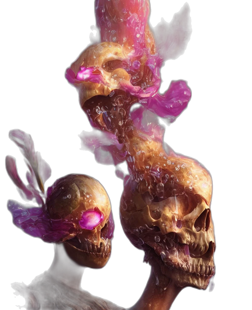 mask, staff, creature, face transparent PNG cut-out