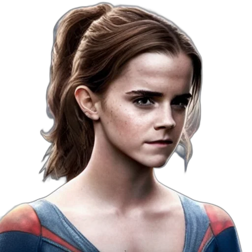 face, hair, photorealistic, comic book art transparent PNG cut-out