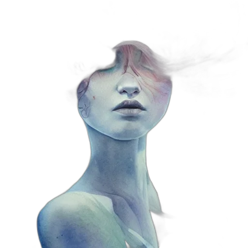 mask, face, creature, robot, concept art, watercolor, fantasy art, photorealistic transparent PNG cut-out