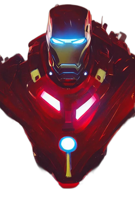 robot, weapon, mask, face, concept art, comic book art, 3d render, pixel art transparent PNG cut-out