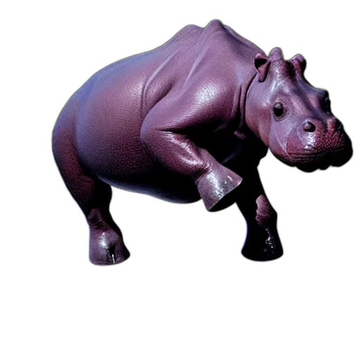 animal, creature, 3d render, photorealistic, concept art, nitro, boosted, hippopotamus transparent PNG cut-out