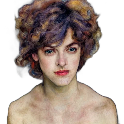 face, hair, crown, dress transparent PNG cut-out