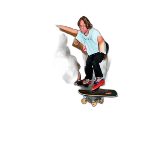 3d render, photorealistic, concept art, vaporwave, tony, hawk, pro, teacher transparent PNG cut-out