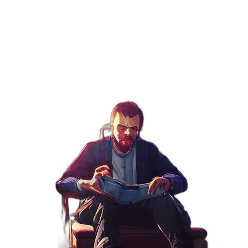 car, robot, jacket, staff transparent PNG cut-out
