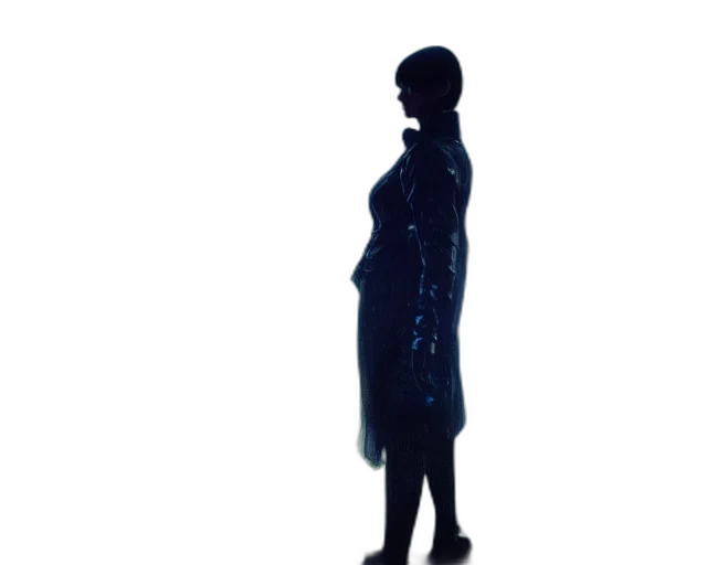 dress, jacket, staff, robot transparent PNG cut-out
