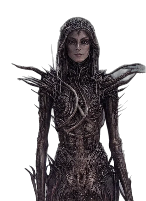 creature, dress, staff, concept art transparent PNG cut-out