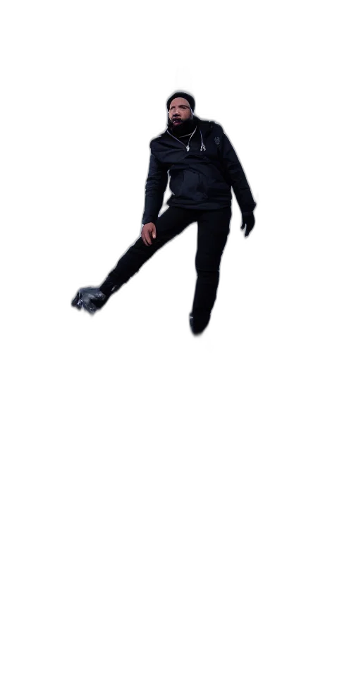 staff, jacket, creature, shoes transparent PNG cut-out