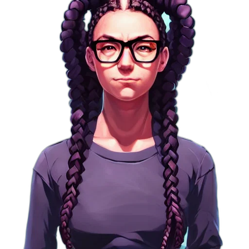 hair, staff, face, crown transparent PNG cut-out