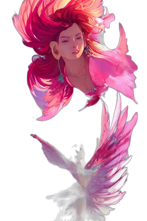 dragon, fantasy art, concept art, vaporwave, watercolor, underwater, pastel, colorful transparent PNG cut-out