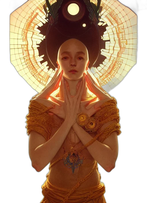 mask, crown, dress, face, fantasy art, concept art, cyberpunk, pixel art transparent PNG cut-out