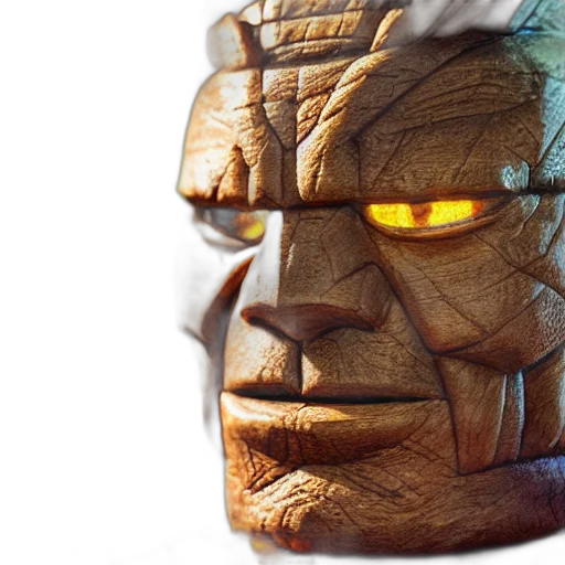 face, mask, 3d render, concept art transparent PNG cut-out