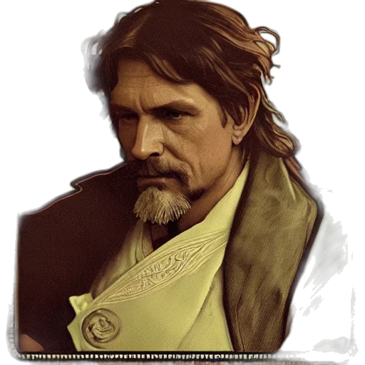 face, staff, photorealistic, fantasy art transparent PNG cut-out