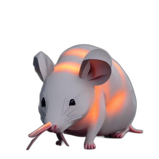 animal, creature, 3d render, concept art, photorealistic, neon lights, low, poly transparent PNG cut-out