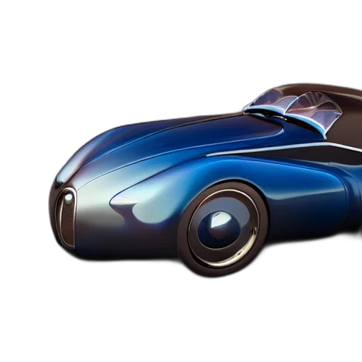 car, 3d render, concept art, photorealistic, futuristic, bugatti, type, atlantic transparent PNG cut-out