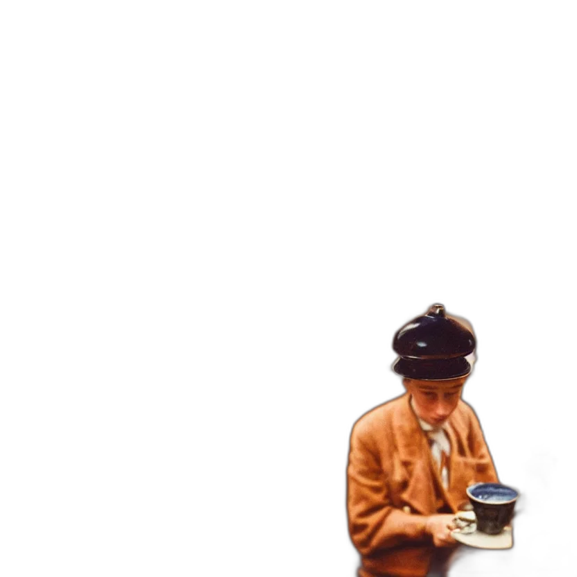 hat, robot, staff, bottle transparent PNG cut-out