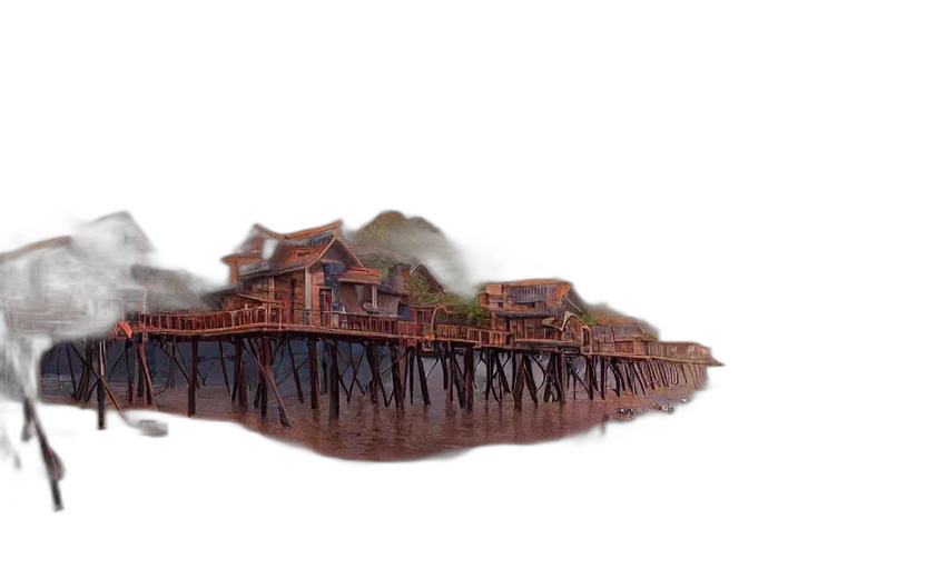 building, 3d render, concept art, photorealistic transparent PNG cut-out