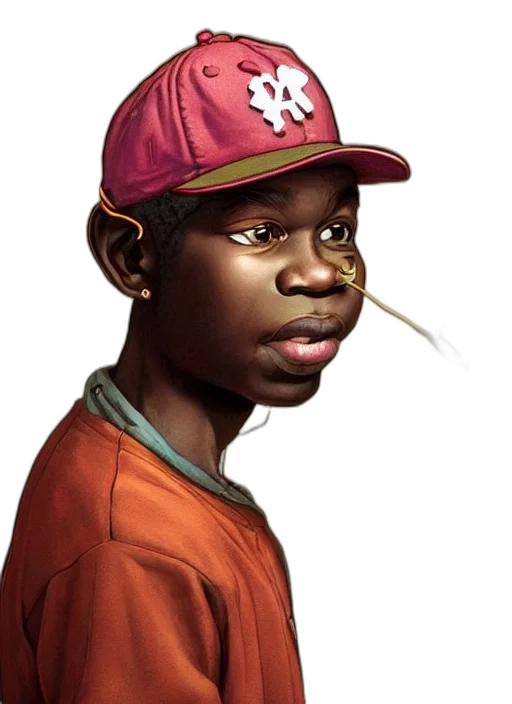 face, hat, staff, animal, photorealistic, concept art, comic book art, cartoon transparent PNG cut-out