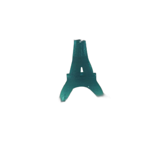 animal, umbrella, weapon, staff, 3d render, vaporwave, photorealistic, green transparent PNG cut-out