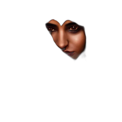 face, mask, hair, creature transparent PNG cut-out
