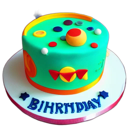 3d render, birthday, cake, universe transparent PNG cut-out