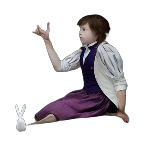 dress, shoes, staff, creature, 3d render, concept art, photorealistic, pixel art transparent PNG cut-out