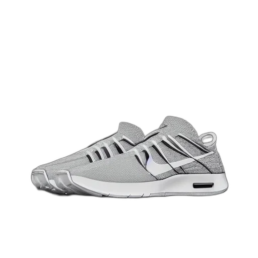 shoes, 3d render, photorealistic, monochrome transparent PNG cut-out
