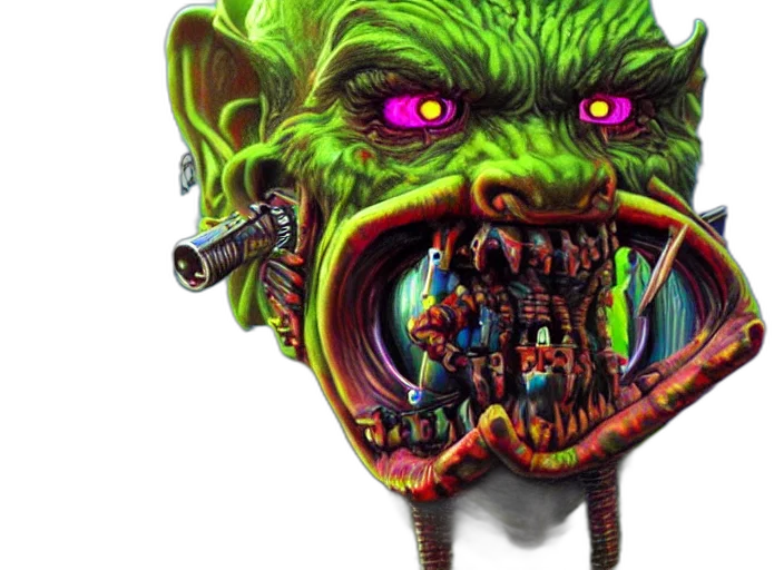 mask, face, creature, concept art transparent PNG cut-out