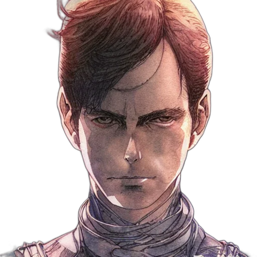 face, staff, comic book art, concept art, watercolor, fantasy art, earth tones, paul transparent PNG cut-out