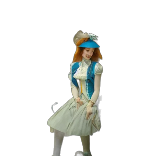 dress, hat, staff, 3d render transparent PNG cut-out