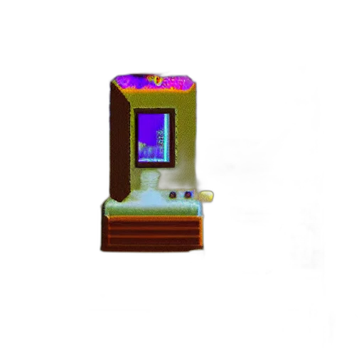 furniture, robot, jewelry, weapon, pixel art, 3d render, vaporwave, concept art transparent PNG cut-out