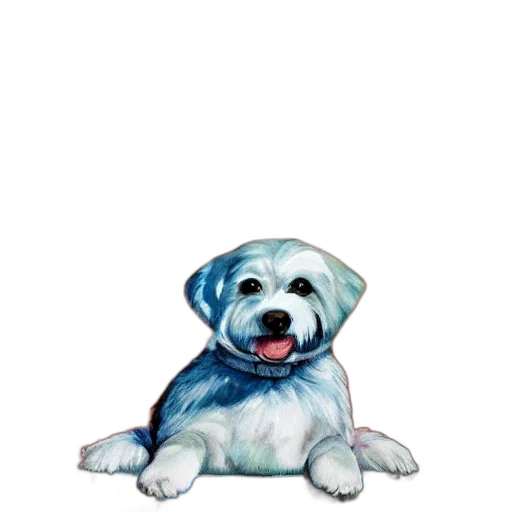 animal, staff, creature, watercolor, photorealistic, oil painting, pixel art, blue transparent PNG cut-out