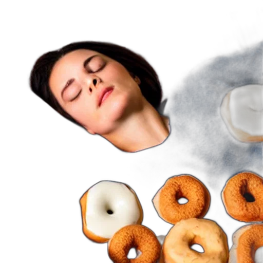 food, face, photorealistic, 3d render transparent PNG cut-out
