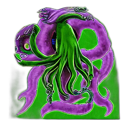 creature, dragon, crown, hair transparent PNG cut-out