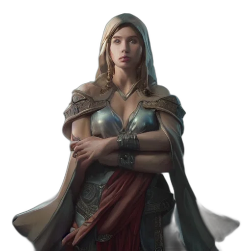 dress, fantasy art, concept art, comic book art transparent PNG cut-out