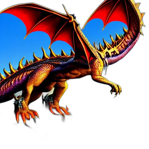 dragon, animal, creature, pixel art transparent PNG cut-out