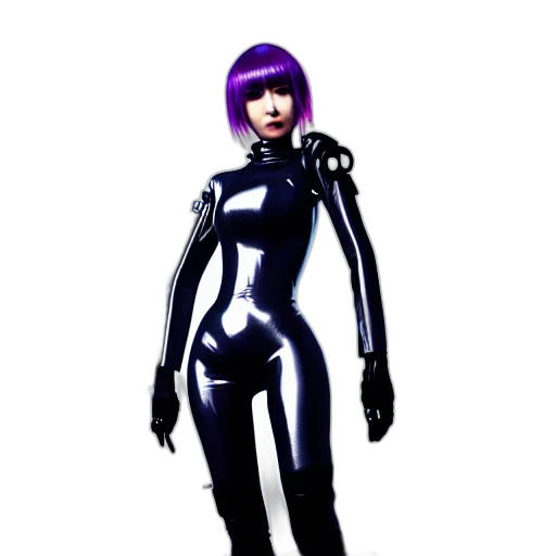 robot, dress, creature, staff transparent PNG cut-out