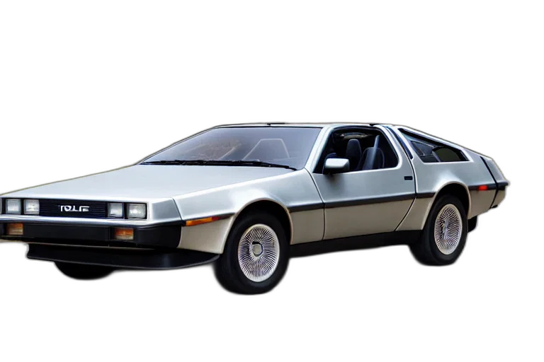 car, concept art, photorealistic, vaporwave transparent PNG cut-out