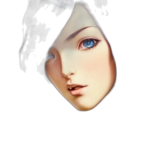face, mask, crown, hat, 3d render, anime, photorealistic, fantasy art transparent PNG cut-out