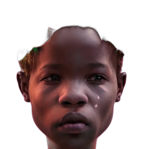 face, mask, creature, crown, 3d render, photorealistic, concept art, anime transparent PNG cut-out